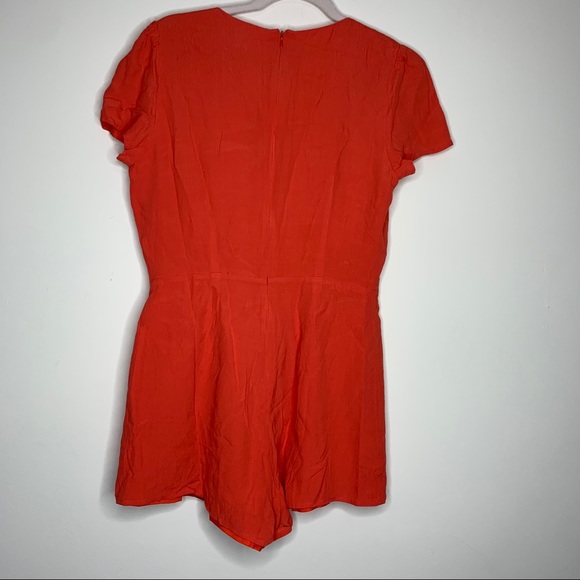 Superdown libby deep v romper orange M - Picture 4 of 8